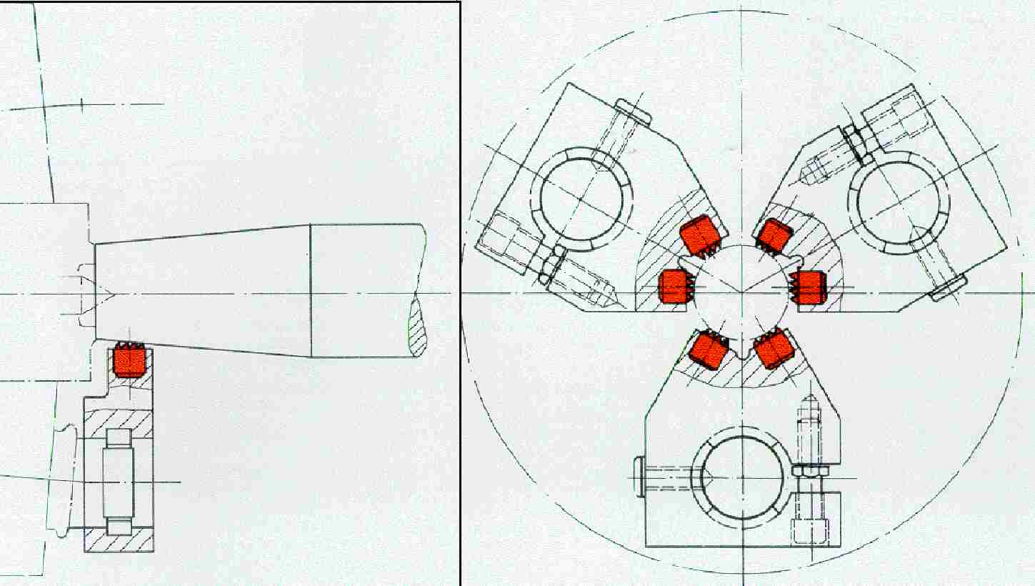 Dreibackenfutter mit Gr 4A